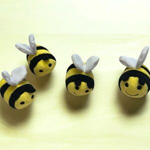 Lakeshore Learning Plush Bees Set Of 4  Replacement part Hide & Seek Beehive